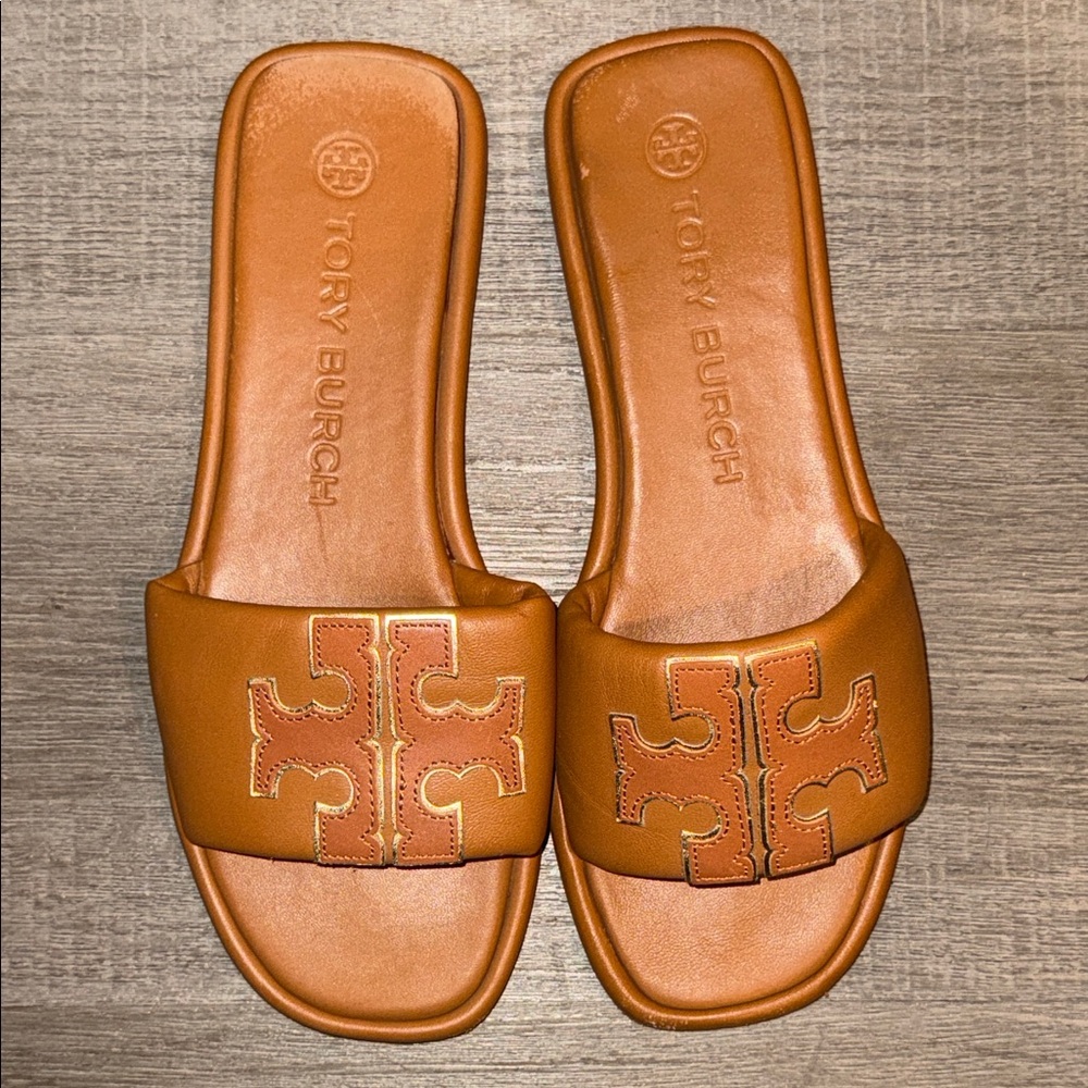 Double-T Leather Sport Slide Sandal (Women)  Sz8 - Picture 11 of 14